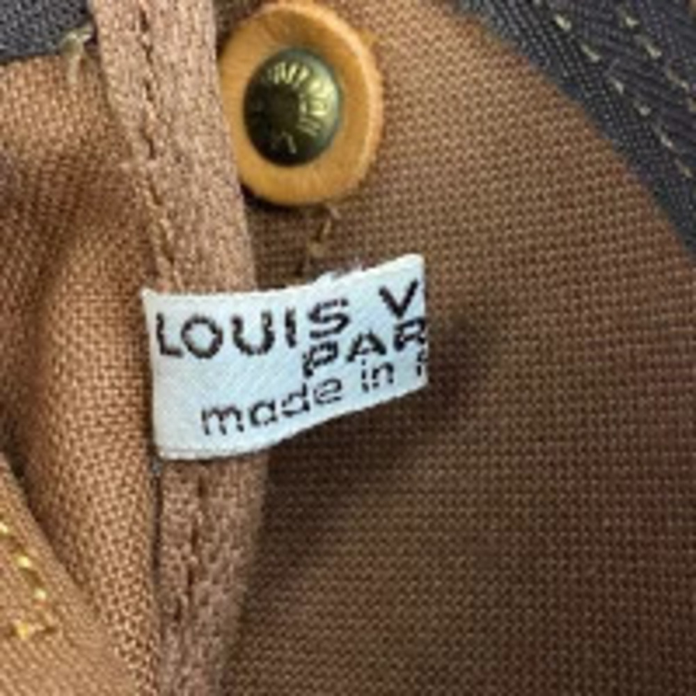 Louis Vuitton White Monogram Tote Bag Brown Shopping Speedy White Brown - Picture 6 of 7